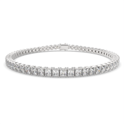 Eulalia Princess Cut Diamond Tennis Bracelet Prong Set (8 ctw) - Nivetta